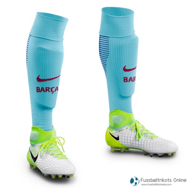 Barcelona Socken Auswarts 2017-18 Fussballtrikots Günstig